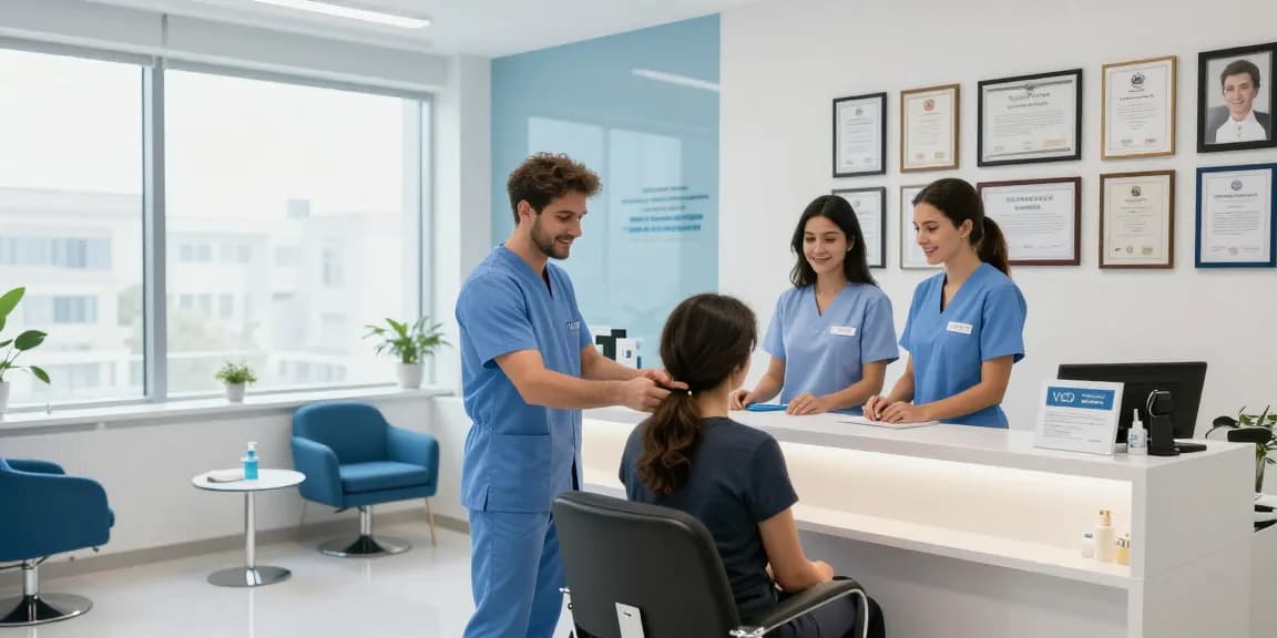 Hair transplant Turkey: Consultation at a trusted healthcare clinic.