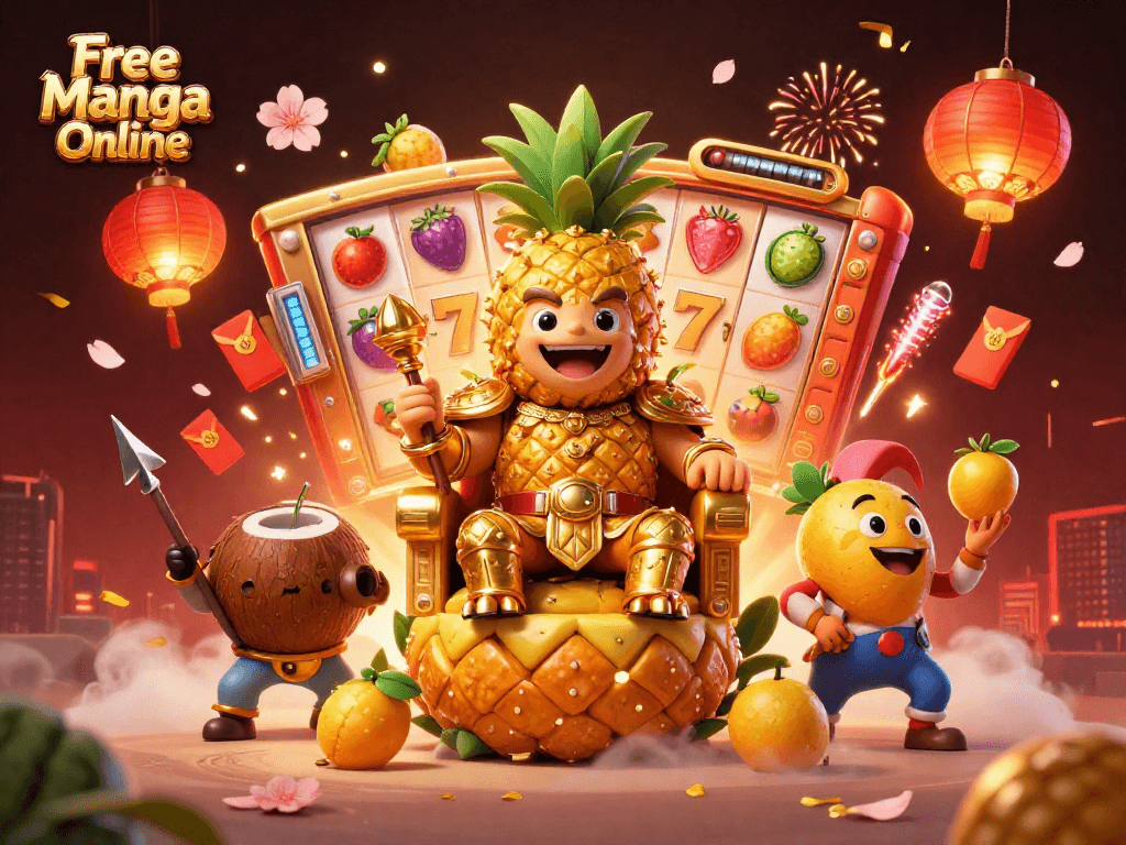 Engage with Free Manga Online as the golden pineapple king leads a dynamic casino adventure.