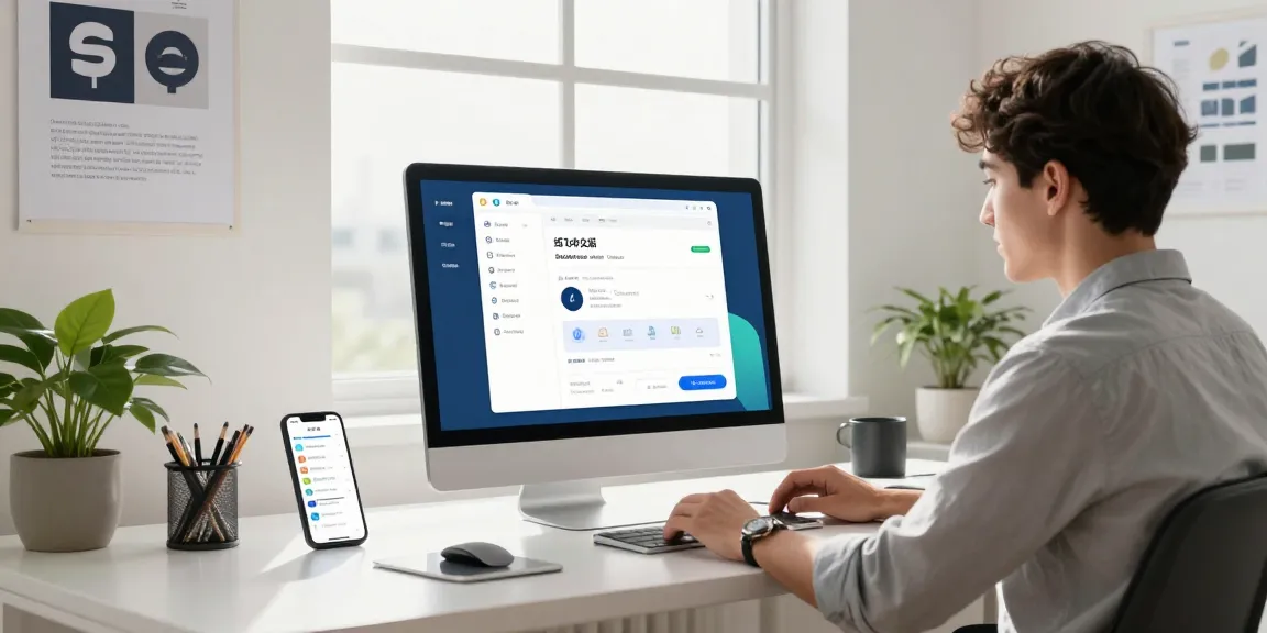 Professional exploring 纸飞机中文版 app on computer in a modern workspace.
