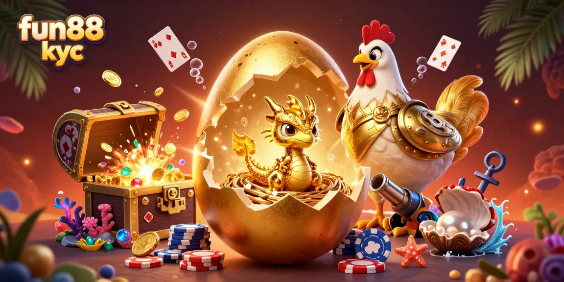 Trải nghiệm sôi động tại fun88 kyc với bé rồng vàng, chíp poker và kho báu đa dạng.