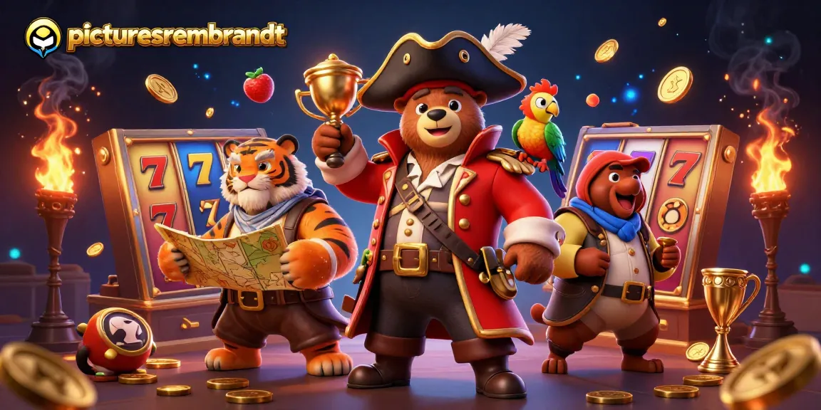 Pemain di slot picturesrembrandt meraih kemenangan dengan simbol jackpot dan koin emas mengelilingi mereka.