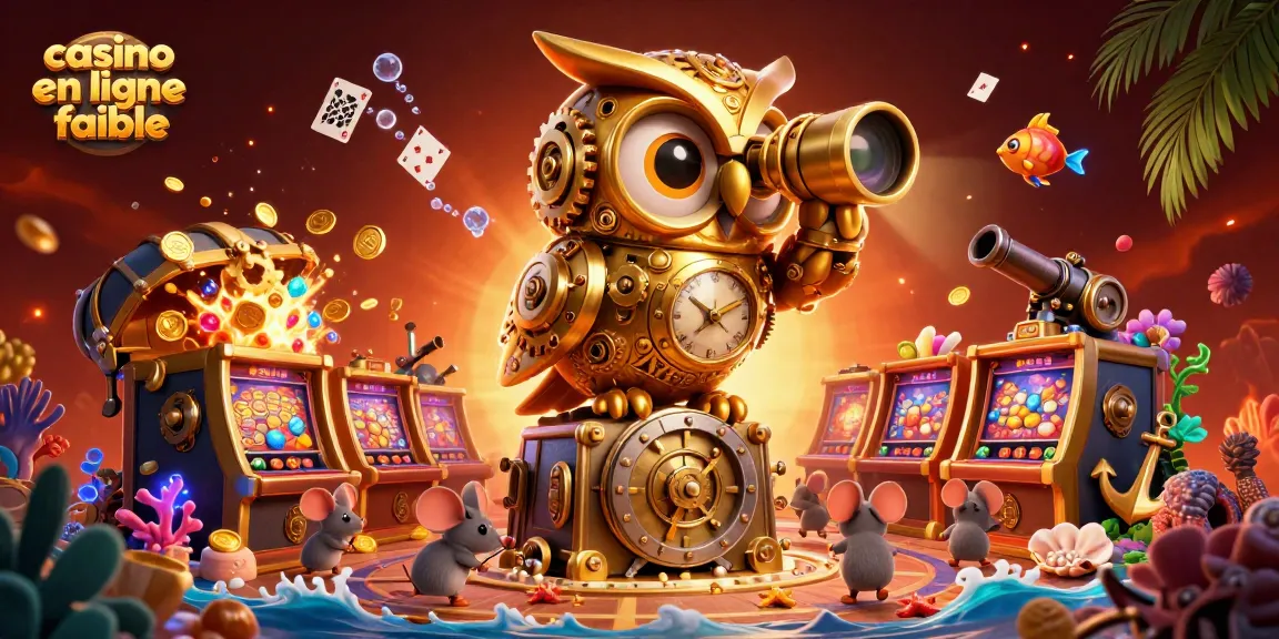 Découvrez les jeux sur un casino en ligne fiable avec une chouette dorée accompagnée de petits rongeurs actifs.