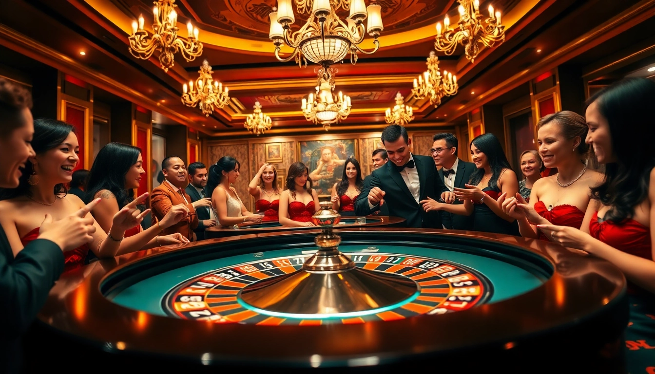 Experience the thrill of Non gamstop casino Uk with vibrant roulette action in a luxurious casino setting.