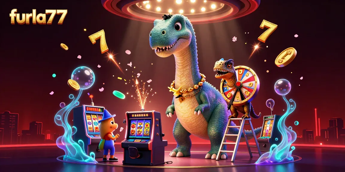 Spin the reels at furla77 with vibrant casino characters enjoying an exciting slot game experience.