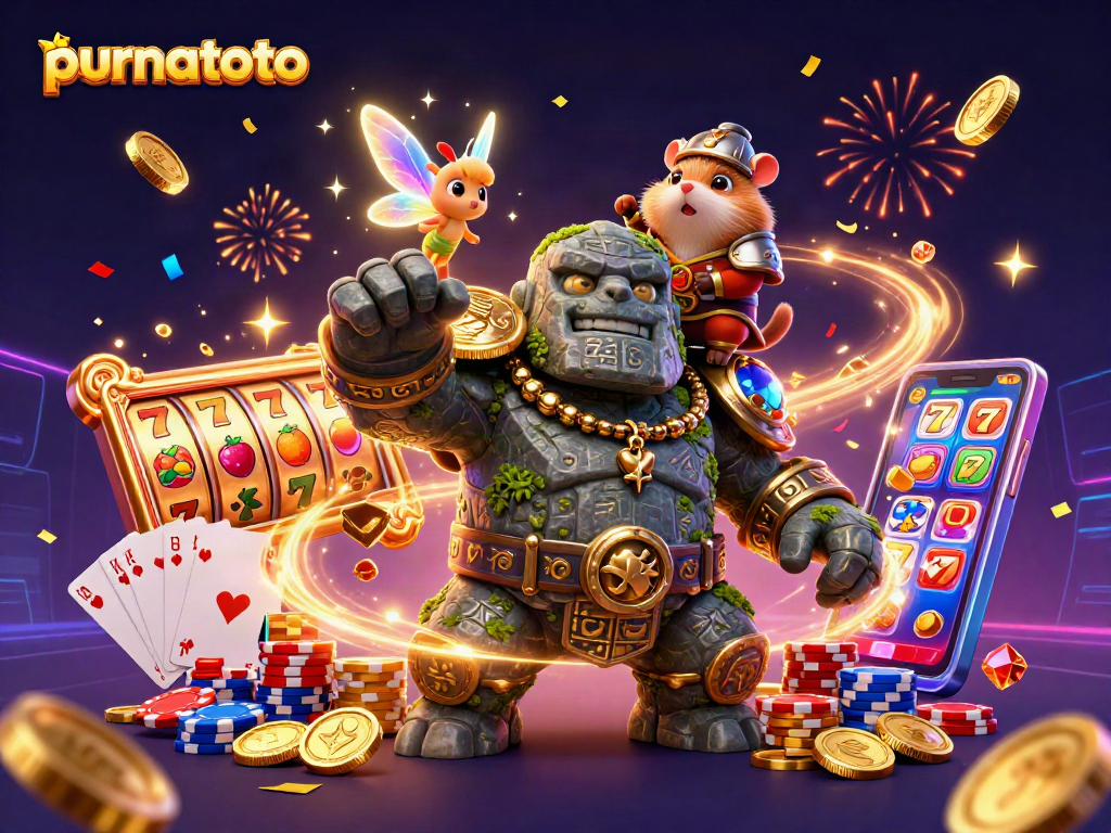 Purnatoto menghadirkan golem penjaga 3D kuno yang hidup, bermanfaat untuk taruhan slot.