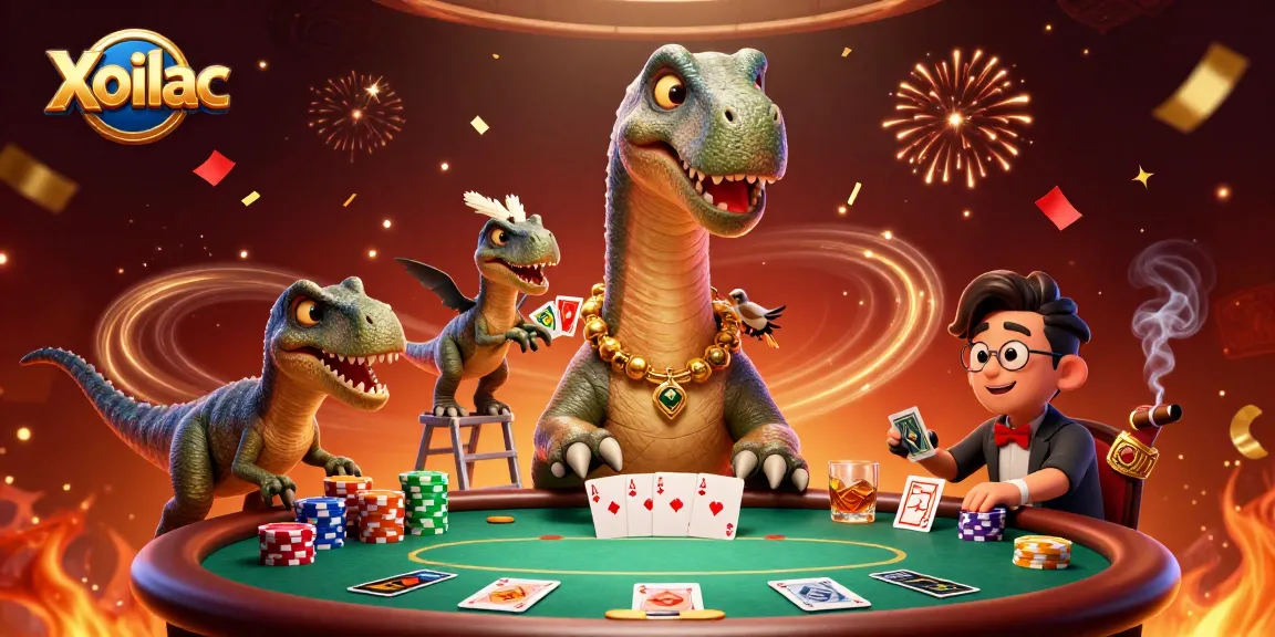 Experience thrilling action at Xoilac with a vibrant casino scene illustrating poker excitement.