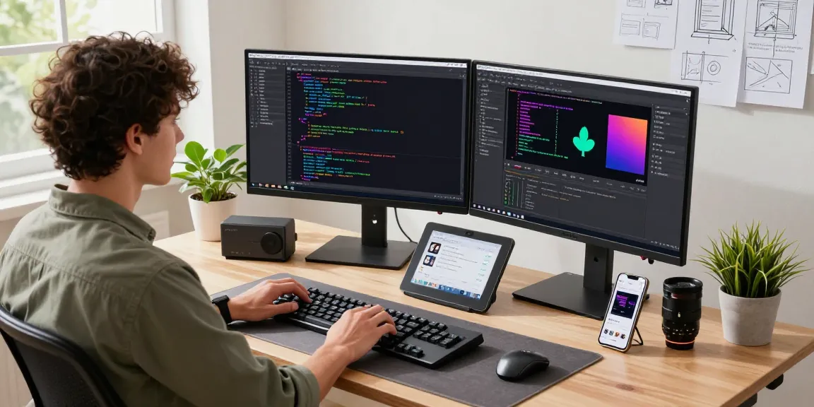 High-efficiency workspace showcasing Snipaste screenshot software download, featuring dual monitors and collaborative tools in a modern tech environment.