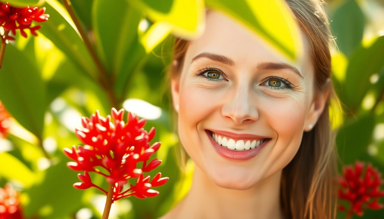 Enhance your skin health naturally with astaxanthin, showcased through a radiant woman's portrait.