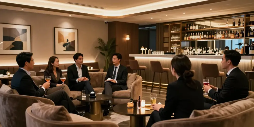 강남 타이밍 고급 쩜오의 아늑한 분위기와 세련된 인테리어