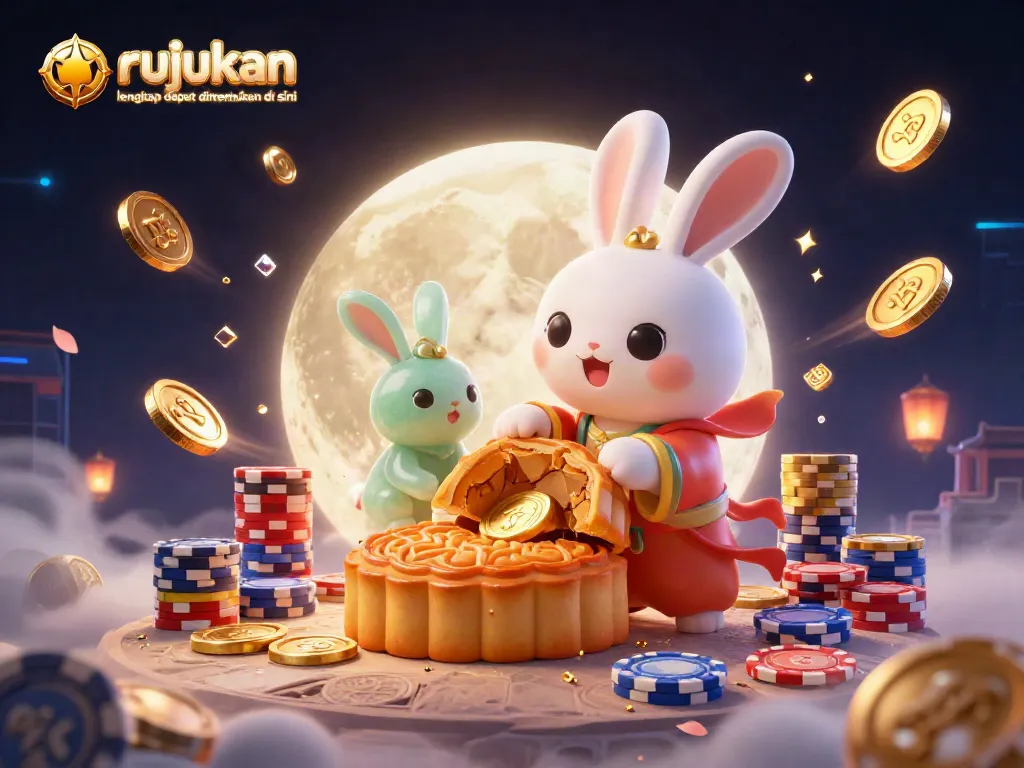 Rujukan lengkap dapat ditemukan di sini pada ilustrasi 3D kasino dengan simbol slot dan chip warna-warni.