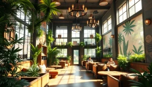 Enjoy the ambiance of the Best Cannabis Club Lloret de Mar with a cozy lounge setting.