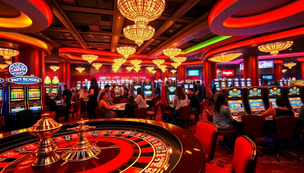 Engage with halaman alternatif totoplay88 at a lively casino atmosphere with vibrant gaming tables.