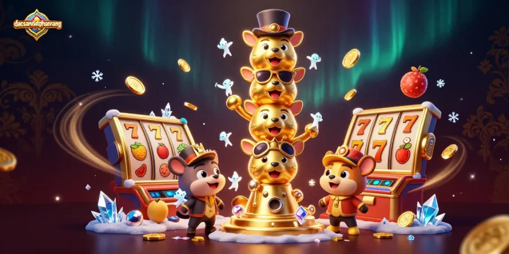 Experience vibrant gaming thrills at dacsandatphanrang with an engaging casino scene featuring dynamic slot elements.
