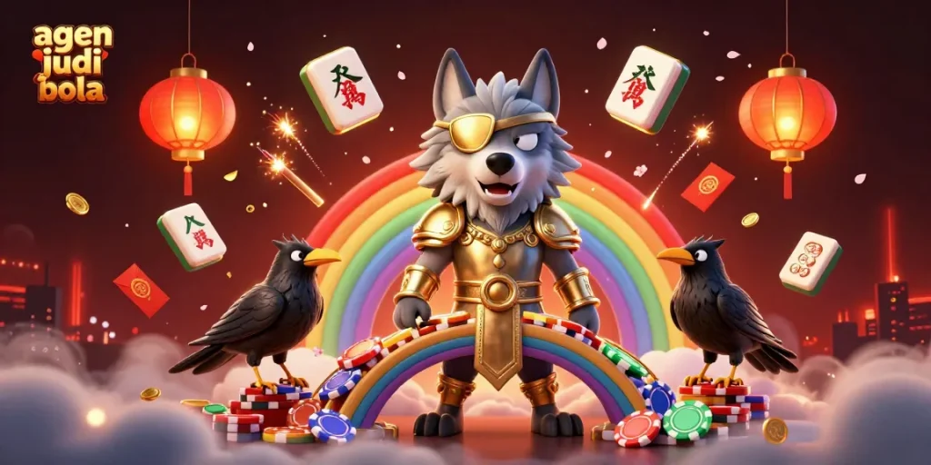 Engage with agen judi bola through an enriching and colorful casino-themed 3D illustration featuring Norse characters.