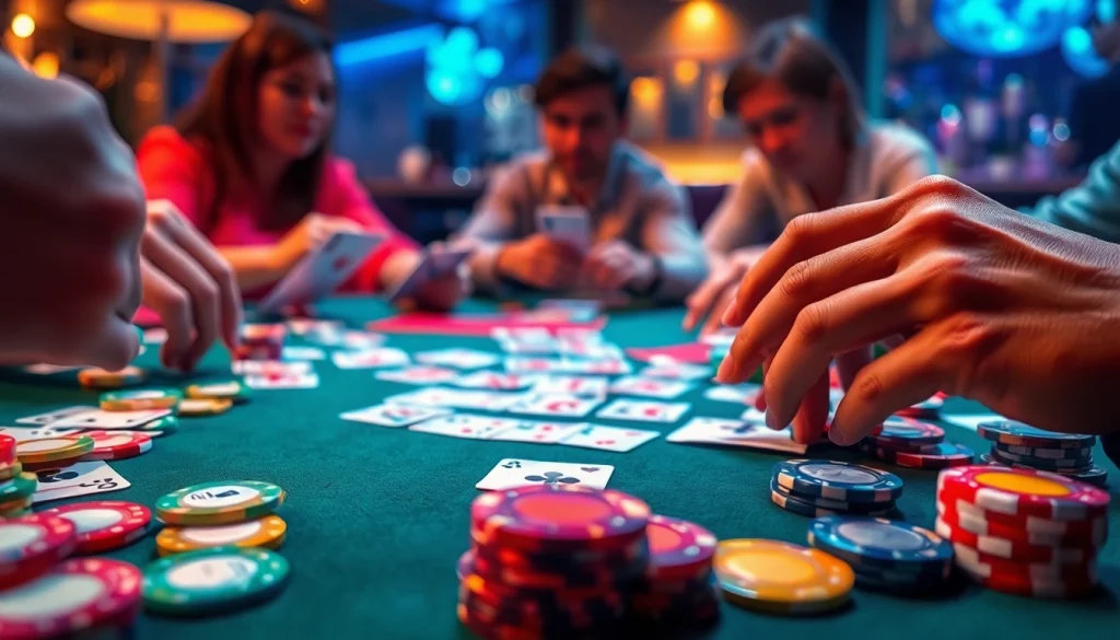 Engaging gameplay of Yono Rummy with colorful cards and an energetic atmosphere.