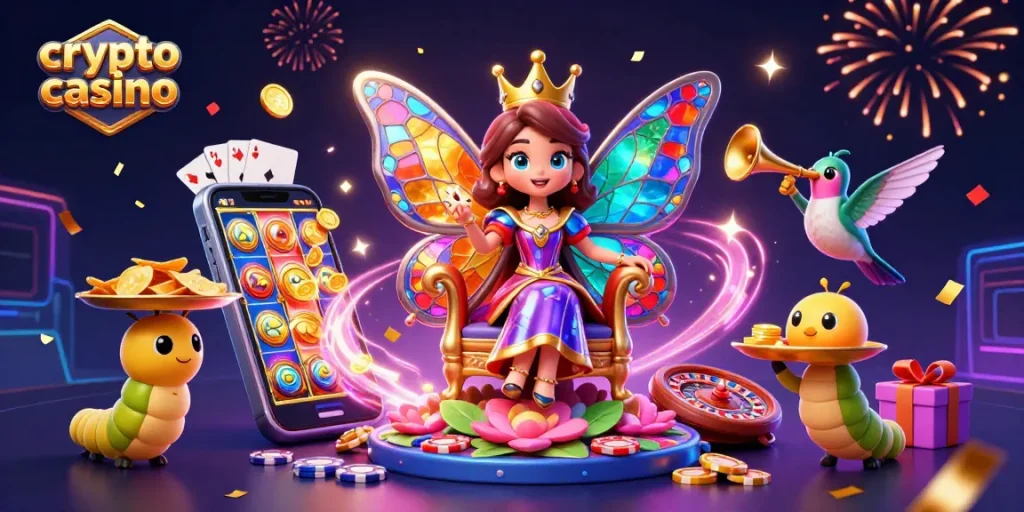 Plongez dans l'univers des crypto casinos en découvrant la reine papillon et des jeux palpitants.